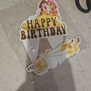 Princess Happy Birthday Cake Topper